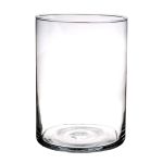 Vase décoratif en verre SANYA EARTH, transparent, 25cm, Ø18cm