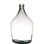 Vase à fleurs JENSON, verre, recyclé, vert-transparent, 39cm, Ø25cm, 10L