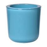 Bougeoir en verre NICK, bleu turquoise, 7,5cm, Ø7,5cm