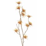 Branche d'hamamélis artificielle XYLA, fleurs, orange-jaune, 70cm, Ø5cm