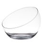 Coupe en verre NELLY EARTH, bord en biais, transparent, 17cm, Ø20cm