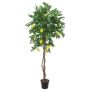 Citronnier artificiel ZOYA, troncs naturels, fruits, vert, 180cm