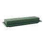 OASIS® Mousse florale humide rectangulaire pour des compositions florales, dans une coupe en papier composite, vert, 48x9x5cm