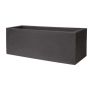 Jardinière rectangulaire NALTIS en plastique, gris foncé, 100 x 40 x 40 cm