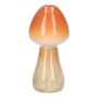Vase champignon en céramique RADOMILA, orange-beige, 16cm, Ø7,5cm