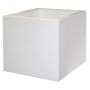 Pot de fleurs TALVEN en plastique, blanc, 50 x 50 x 50 cm
