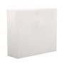 Pot de fleurs ERVOK en plastique, LED, blanc, 80 x 25 x 70 cm