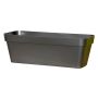 Jardinière rectangulaire VINAYA en plastique, avec trous, anthracite, 99 x 40 x 40 cm