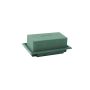 OASIS® Mousse florale humide rectangulaire pour des compositions florales, dans une coupe en papier composite, vert, 13x9x5cm