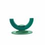 OASIS® Mousse florale humide avec un support pour urne, fleurs de deuil, support en bois Bioline, socle en bois, vert, 8cm, Ø30cm