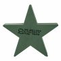 OASIS® Mousse florale humide en forme d'étoile, support en bois Bioline, vert, 30x30x4,5cm