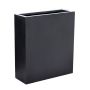 Jardinière CHANKY en Fiberstone, noire, 100x30x80cm
