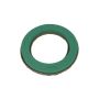 OASIS® Mousse florale humide en forme de couronne , coupe en papier recyclé Biolit, vert, 6cm, Ø50cm