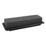 OASIS® Black Ideal Mousse florale humide rectangulaire pour des compositions florales, dans une coupe en papier composite, noir, 25x9x5cm
