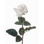 Rose artificielle AMELIE, blanc, 70cm, Ø9cm