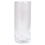 Vase à fleurs cylindrique SANYA OCEAN en verre, transparent, 20cm, Ø8,5cm