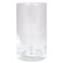 Vase à fleurs cylindrique SANYA OCEAN en verre, transparent, 15cm, Ø8,5cm
