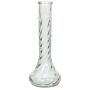 Vase étroit CHIERA en verre, rainuré, transparent, 23 cm, Ø 9 cm