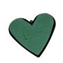 OASIS® Ideal Mousse florale en forme de cœur , décoration de mariage, support en plastique, œillet de suspension, vert, 14x12x3,5cm