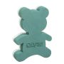 OASIS® Mousse florale en forme d'ours en peluche pour de fleurs fraîches, fond en mousse rigide de polystyrène, vert, 30x22x6cm