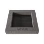 OASIS® Black Ideal Mousse florale humide Coupe à plantes carrée , support en bois Bioline, noir, 35x35x5cm