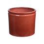 Cache-pot ALCHIBA en céramique, rouge-brun, 25,7cm, Ø27,8cm