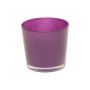 Pot à plantes ALENA, verre, violet foncé, 9,5cm, Ø11,5cm