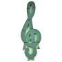OASIS® Mousse florale humide en forme de clef , support en bois Bioline, socle en bois, vert, 103x40x6,5cm