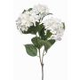 Branche artificielle d'hortensia SWINER, blanche, 100 cm