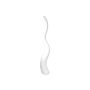 Design Vase WALENTINA en wellen Form, blanc, 158cm, Ø20cm