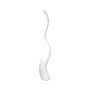 Design Vase WALENTINA en wellen Form, blanc, 101cm, Ø18cm