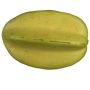 Fruit décoratif Carambole LOKNA, jaune clair-vert, 10,5cm, Ø8cm