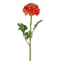 Fleur artificielle Renoncule GRINTEL, orange, 45cm
