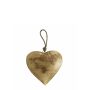 Suspension cœur DORANA en métal, cordon de suspension, doré, Ø13cm