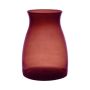 Vase décoratif MAISIE, en verre, rouge-transparent, 20 cm, Ø 14 cm
