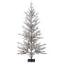 Sapin artificiel LILLESAND SPEED DELUXE, enneigé, LEDs, 120cm, Ø60cm