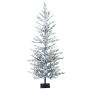 Sapin artificiel LILLESAND SPEED DELUXE, enneigé, LEDs, 150cm, Ø65cm