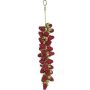 Pendentif artificiel framboise THEOPHANIA, rouge, 30 cm