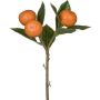 Branche artificielle de mandarine SHARLEEN avec fruits, orange, 25 cm
