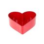 Coupe décorative en forme de cœur HAVIN en plastique, rouge, 15x15x7cm