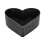 Coupe décorative en forme de cœur HAVIN en plastique, noir, 26x24x7,5cm