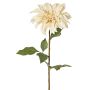 Dahlia décoratif PHILLIPPA, collection écologique, crème-jaune, 65cm, Ø15cm