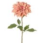 Dahlia décoratif PHILLIPPA, collection écologique, vieux rose, 65cm, Ø15cm