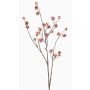 Branche décorative « Rose de pomme » FRAVON avec cynorrhodons, rose pêche, 100 cm