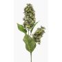 Branche artificielle d'hortensia XELMAR, vert-violet, 75 cm