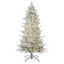 artificiel élancé Sapin LUZERN SPEED DELUXE, enneigé, LEDs, 230cm, Ø135cm