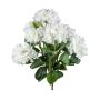 Fleur artificielle Hortensia VITROS, piquet, blanc, 50cm