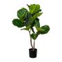 Arbre artificiel Ficus lyrata MYKER, tronc artificiel, vert, 80 cm