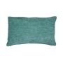 Coussin en toile KALUA, bleu pétrole, 50x30cm