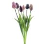 Bouquet de tulipes artificielles LONA, mauve-violet, 45cm, Ø20cm